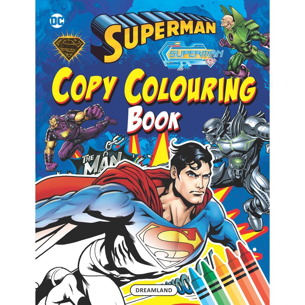 Superman Copy Colouring Book