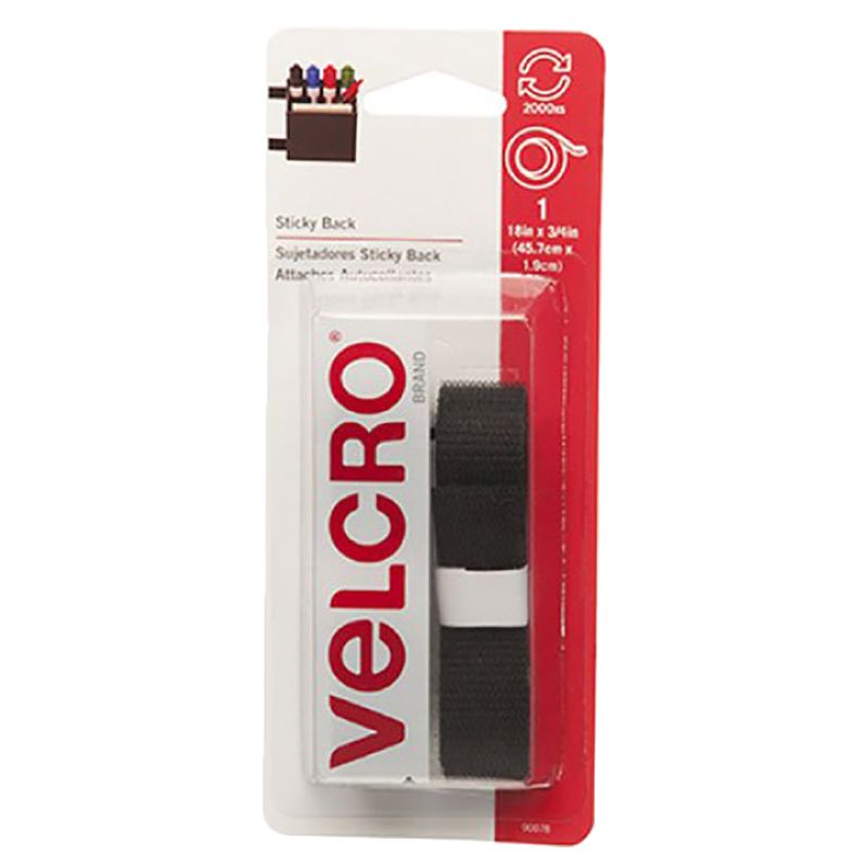 Velcro - Tape 18x3/4 Black