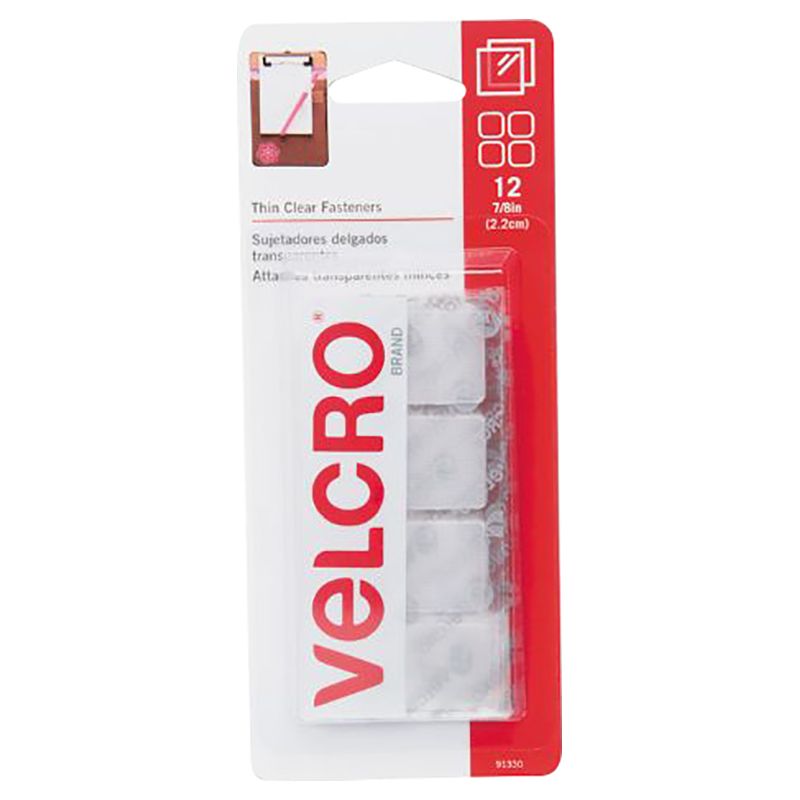 Velcro - 7/8" Clear Squares