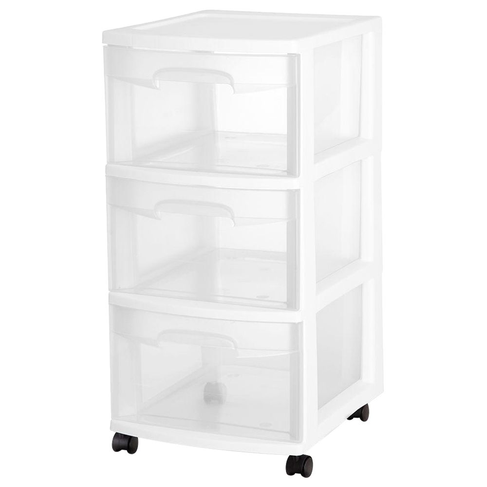 Sterilite - 3 Drawer Cart White