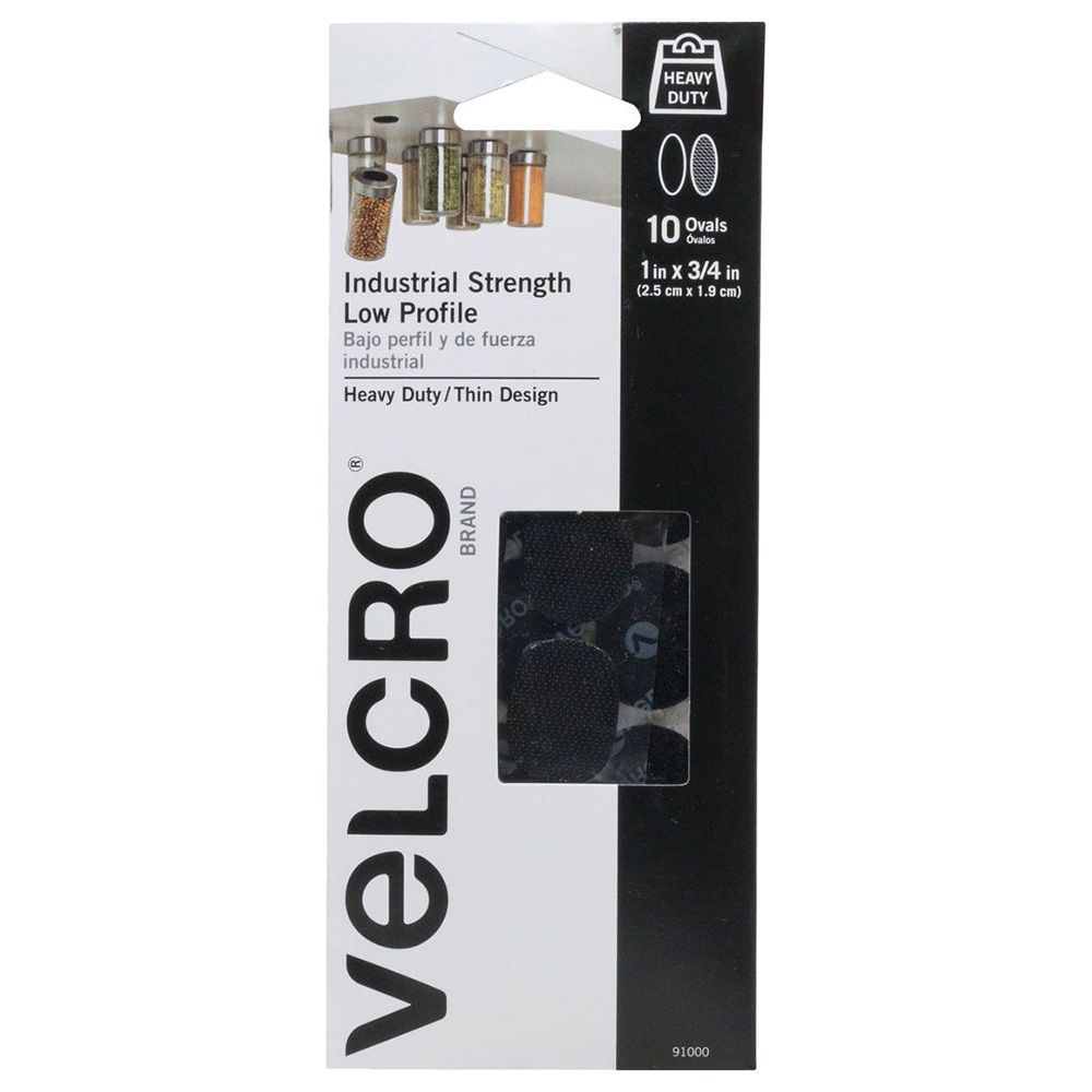 Velcro - Pack of 10 Velcro Squares - Black