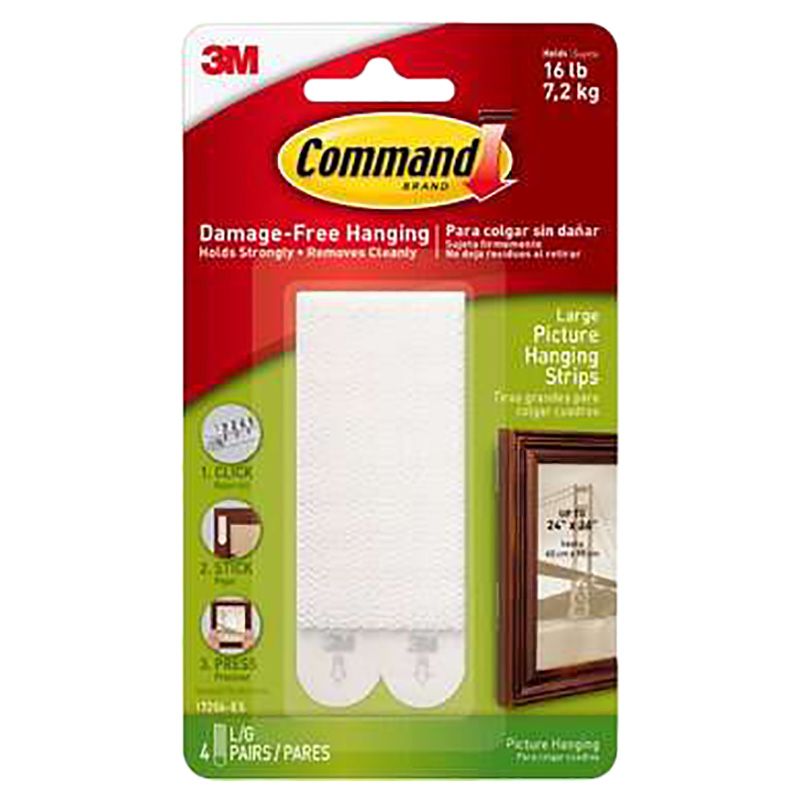 Command - Large Picture Hanging Strips 12 Pack