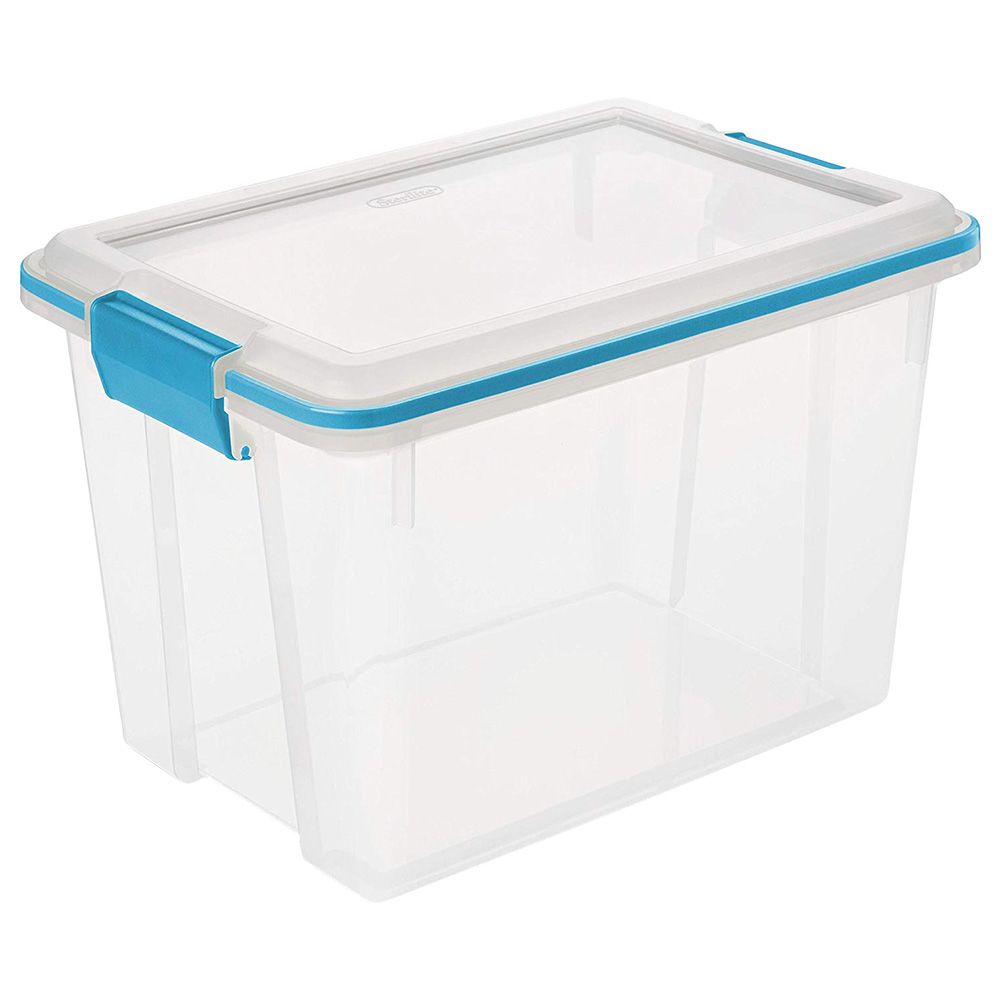 Sterilite - Blue Gasket Box 19L - Clear