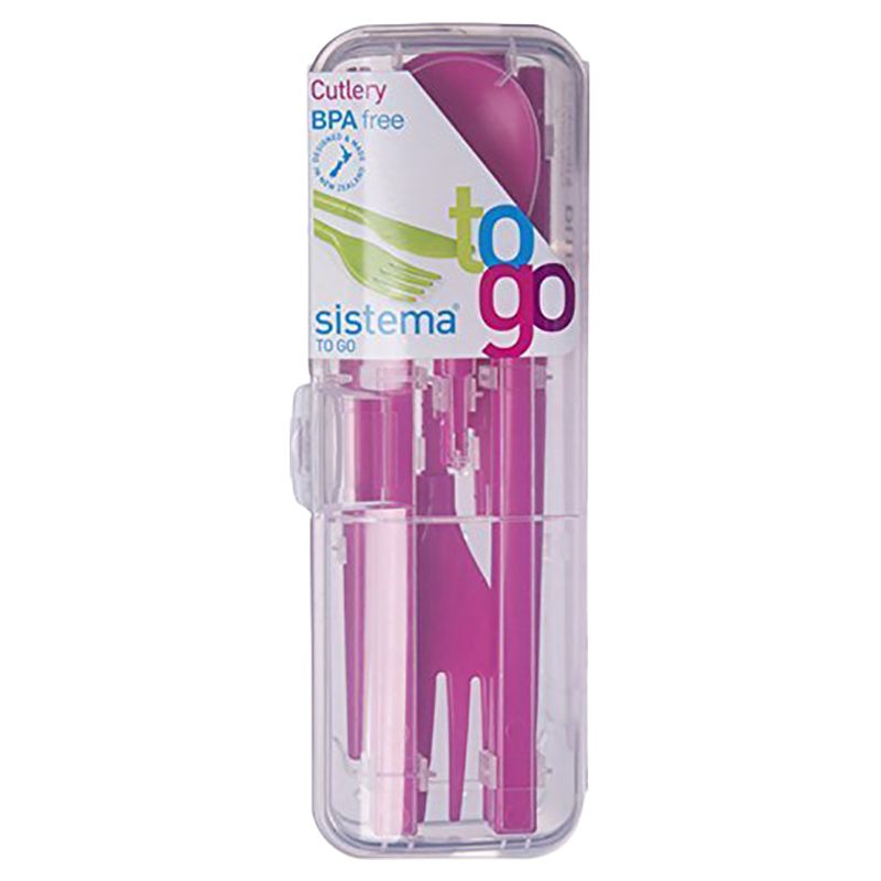 Sistema - Cutlery To Go - Pink