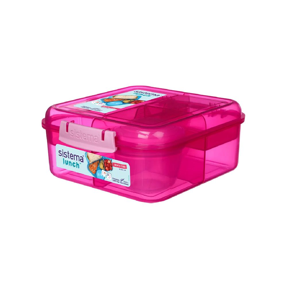 Sistema - Bento Cube Lunch 1.25L - Pink