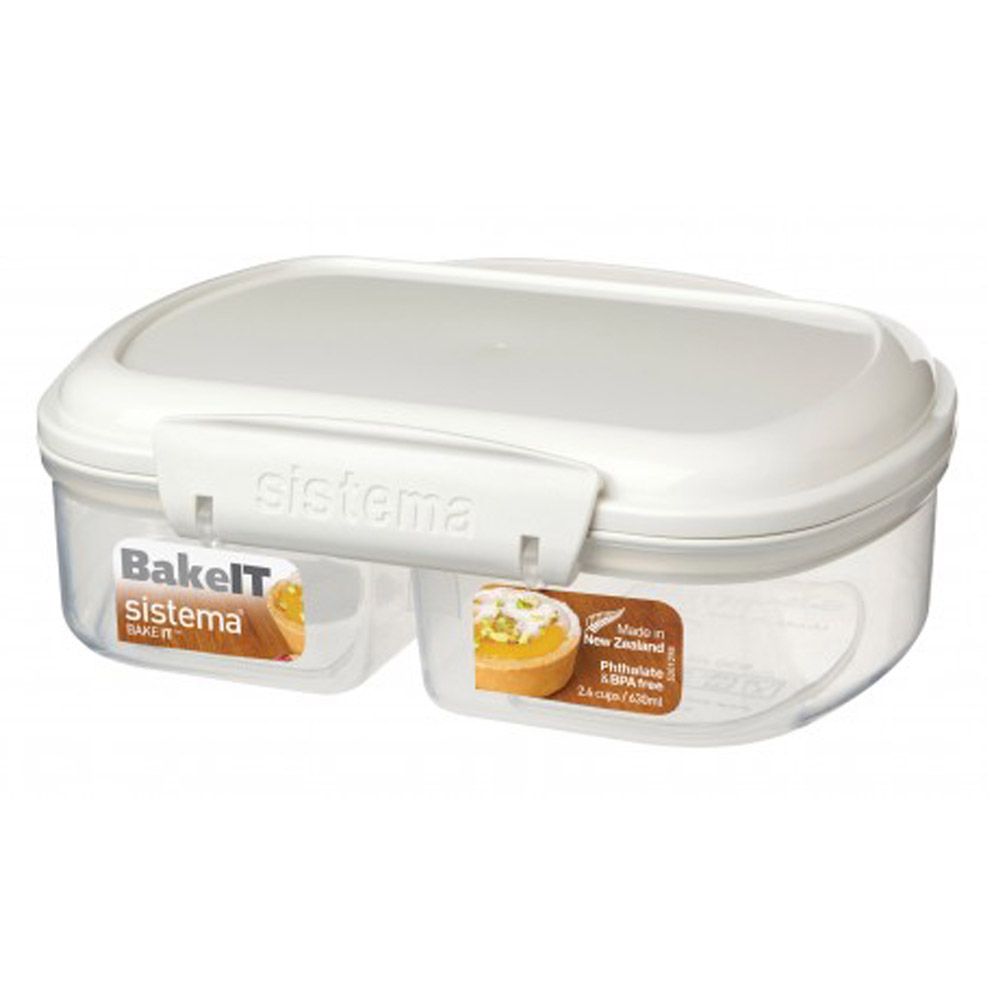 Sistema - Split Bake IT Collection Container 630ml - White