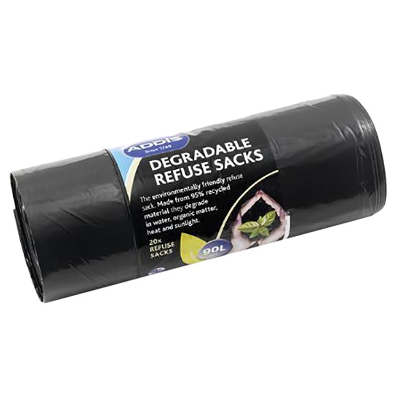 Addis - 90L Degradable Refuse Sacks - Black