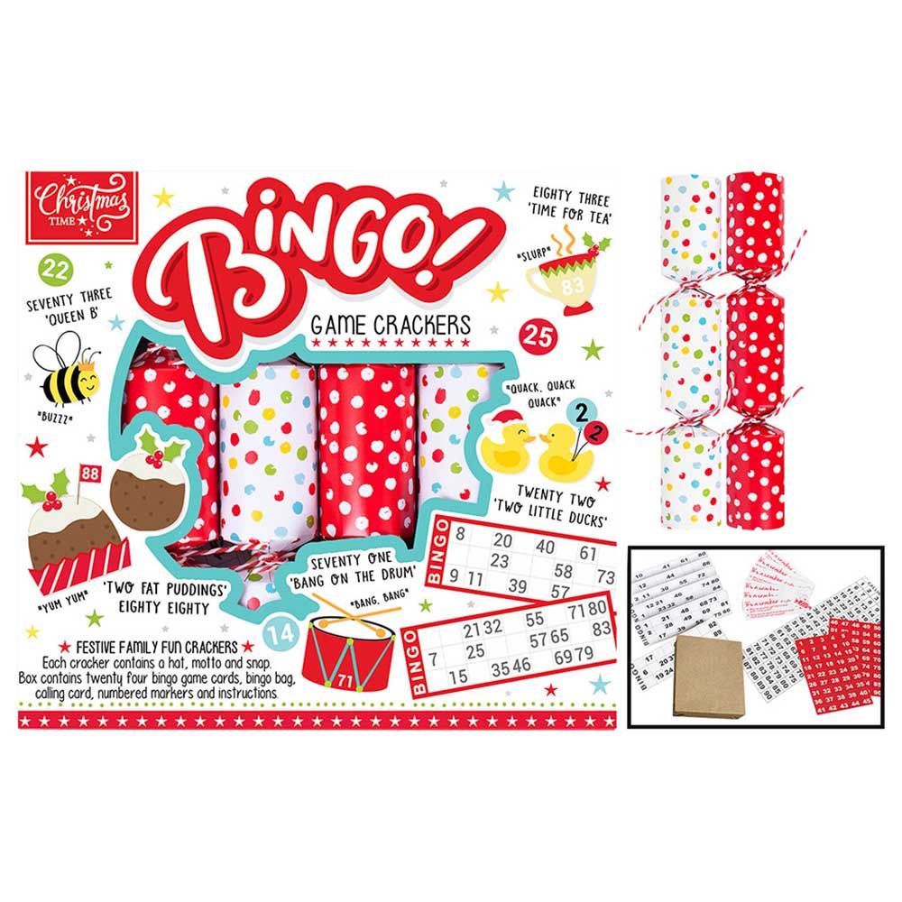 Rsw - Christmas 6 Bingo Game Crackers