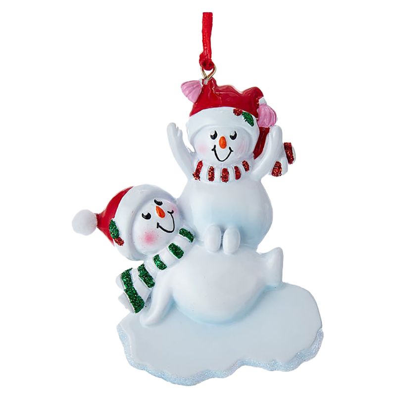 Kurt S. Adler - Christmas Resin Stacked Snowman Of 2