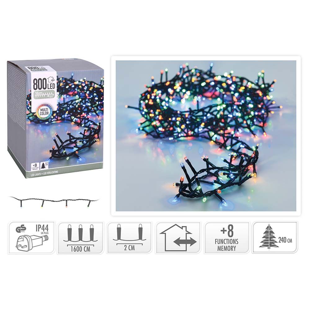 Homesmiths - Christmas Micro cluster 800 Led