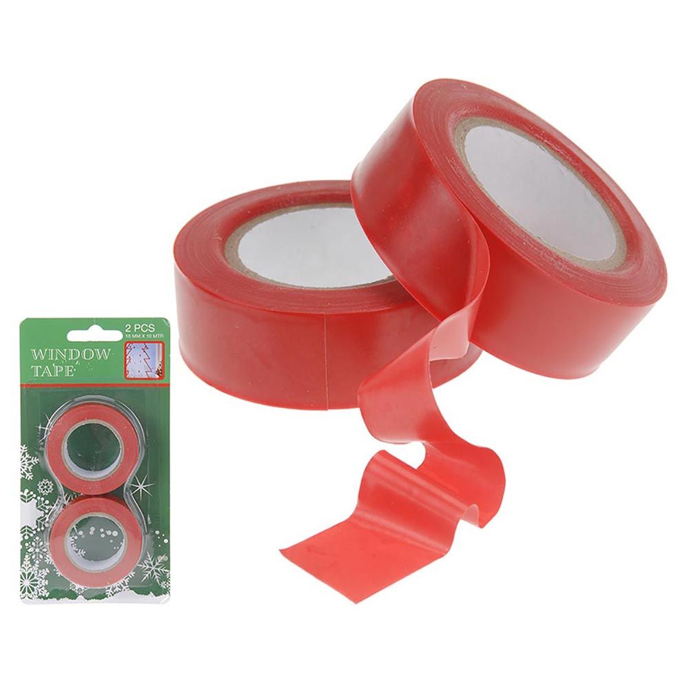 Homesmiths - Christmas Window Tape 2 x 10m - Red