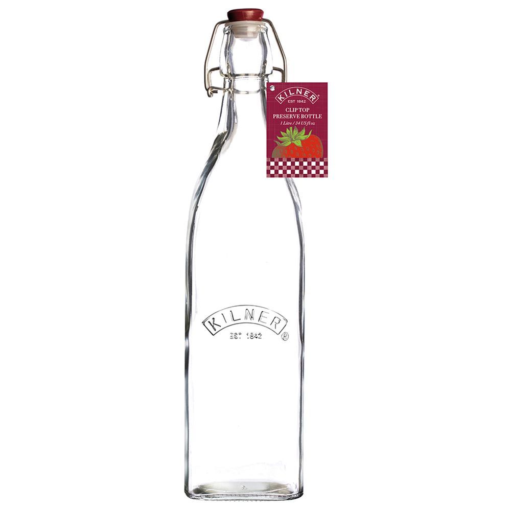 Kilner - Clip Top Square Bottle 1L