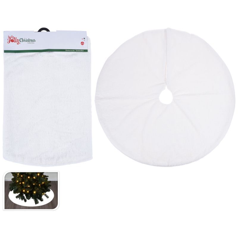 Homesmiths - Christmas Tree Skirt 90cm 1pc - White