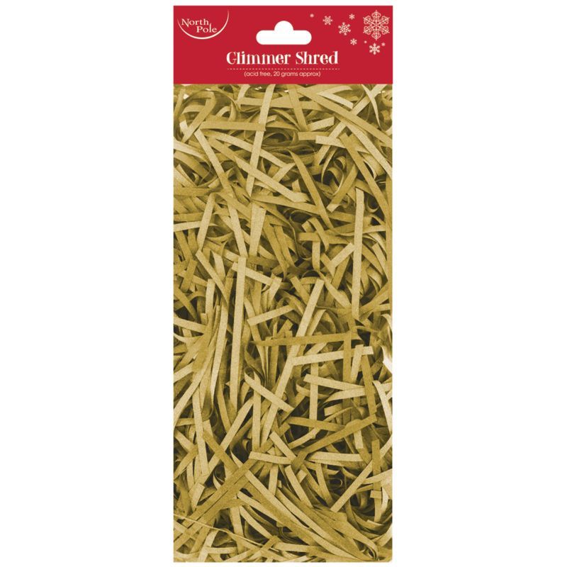 Homesmiths - Christmas 20g Glimmer Shred - Gold