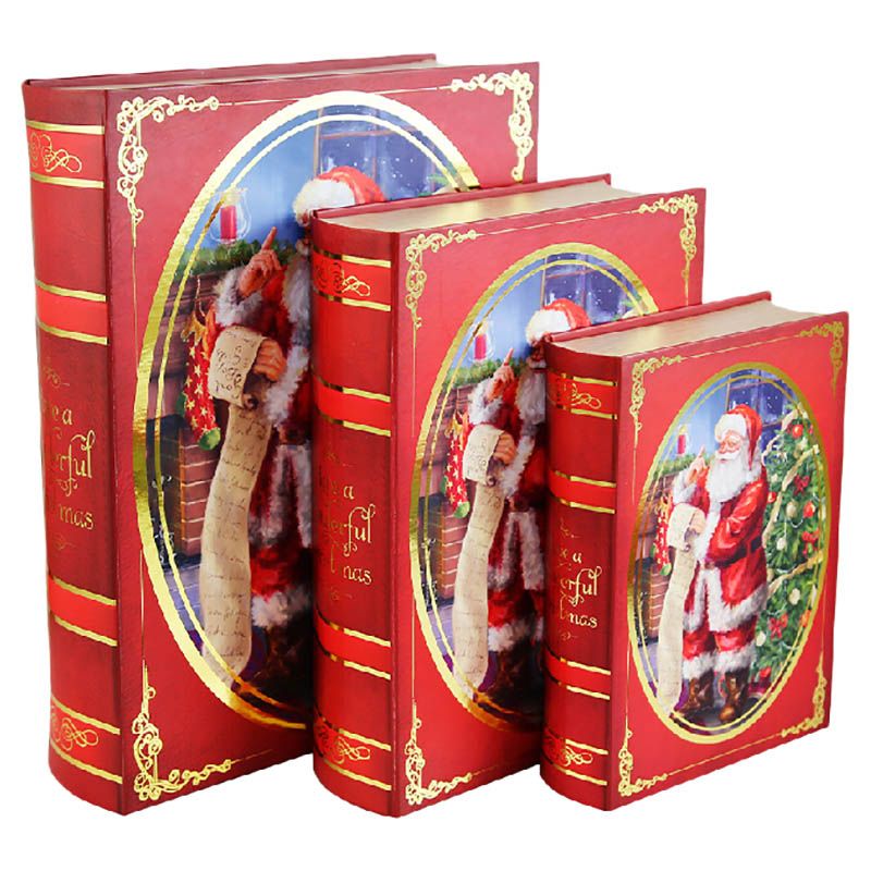 Eurowrap - Christmas Book Boxes - 3 pcs