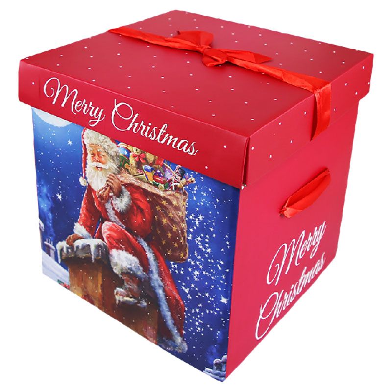 Eurowrap - Square Flat Pack Boxes Santa