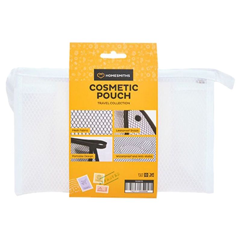 Homesmiths - Travel Cosmetic Pouch - White