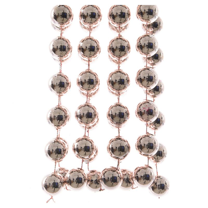 Homesmiths - Plastic Christmas Bead Garland - Blush Pink