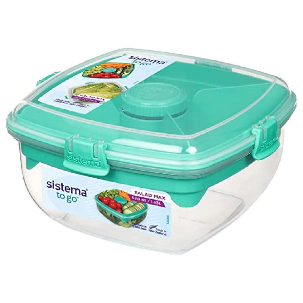 Sistema - To Go Salad Max Container - 1.63L - Teal