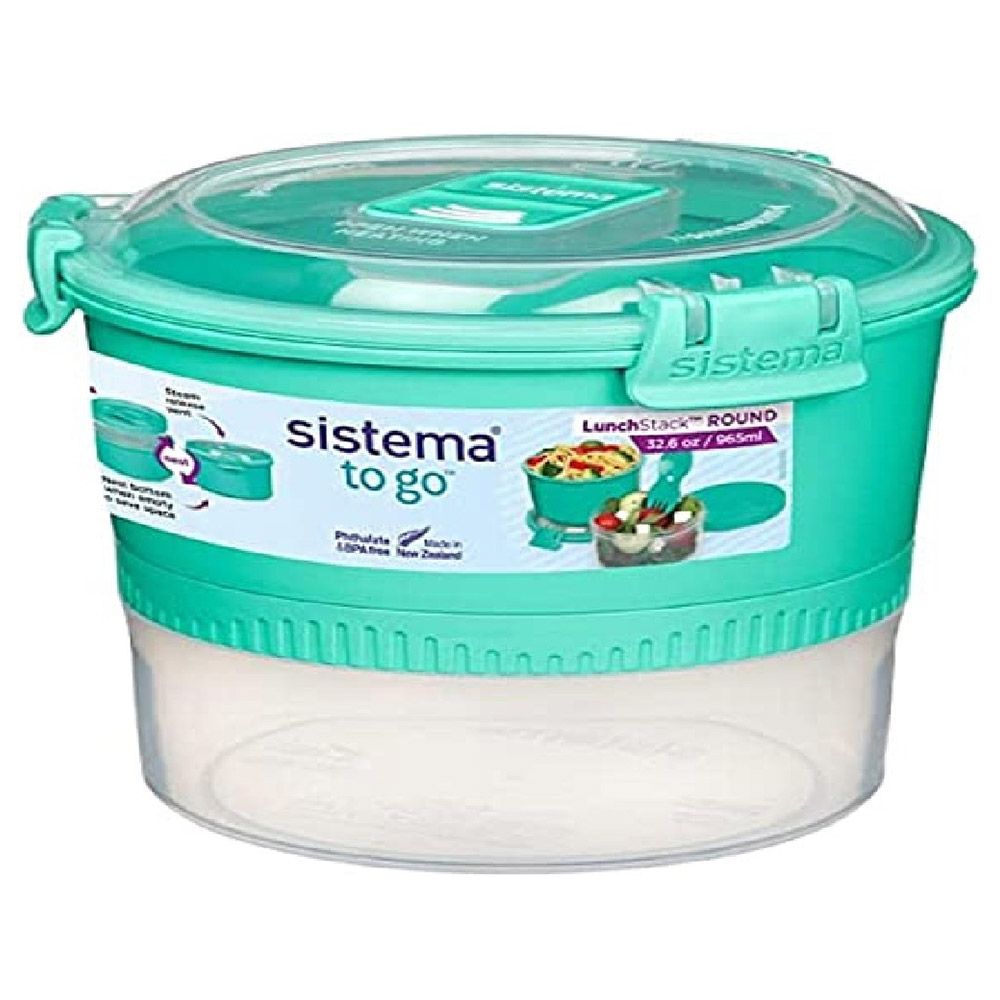 Sistema - Lunch Stack To Go Round - Teal