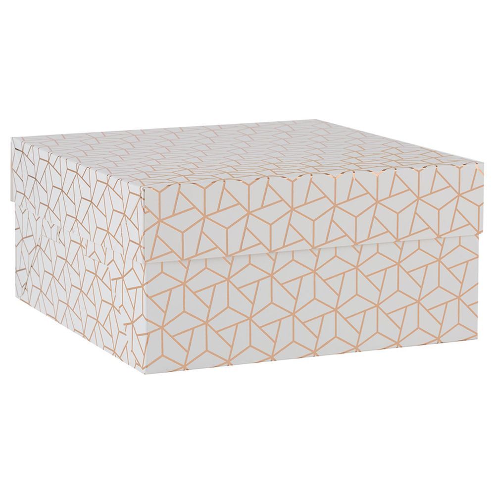 Mason Cash - Geo Cake Box 10 Inch - Rose Gold