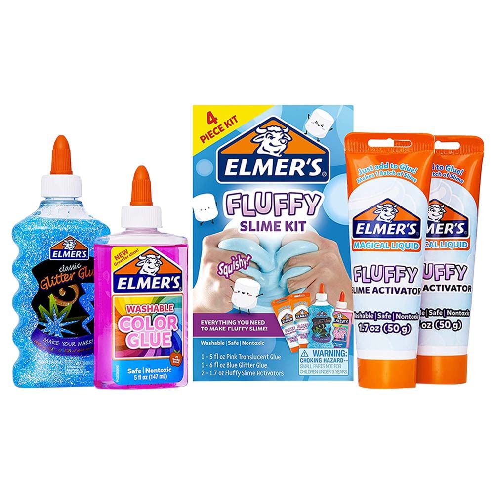 Elmers - Fluffy Slime Kit - 4pcs