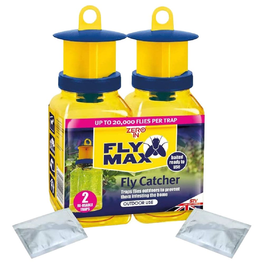 Zero In - Fly Max Re-Usable Fly Catcher - Pack Of 2