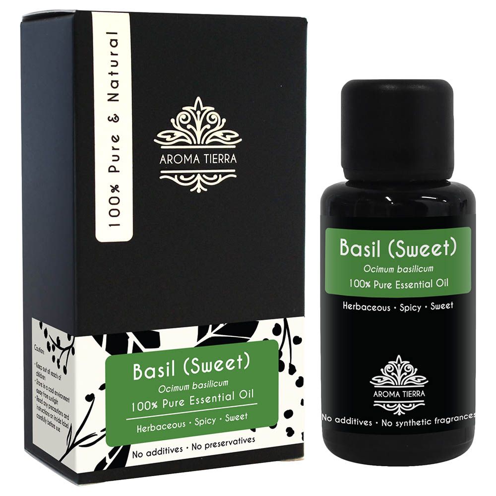 Aroma Tierra - Sweet Basil Essential Oil - 30ml