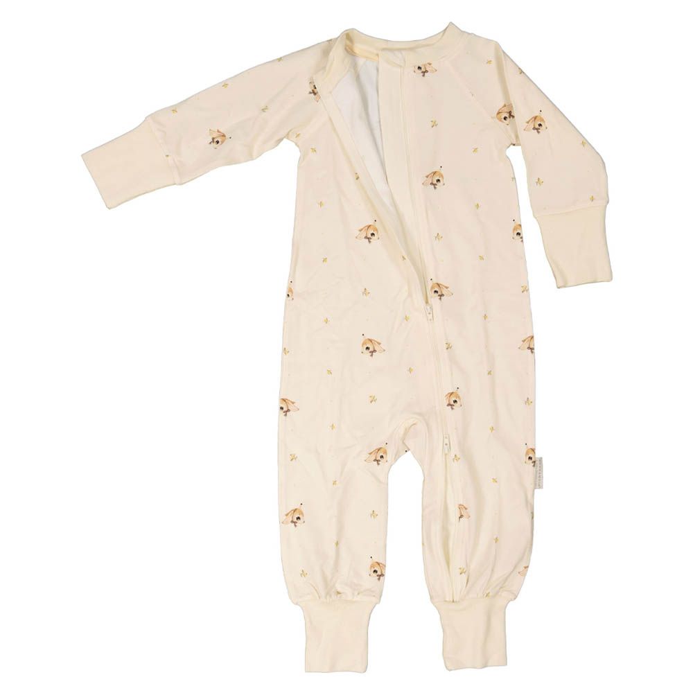 Geggamoja - Bamboo Baby Jumpsuit - Beige