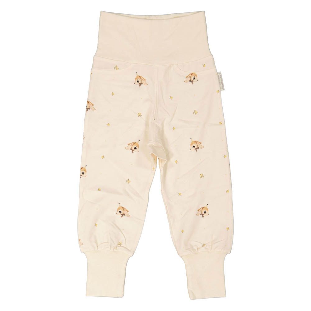 Geggamoja - Bamboo Printed Joggers - Beige