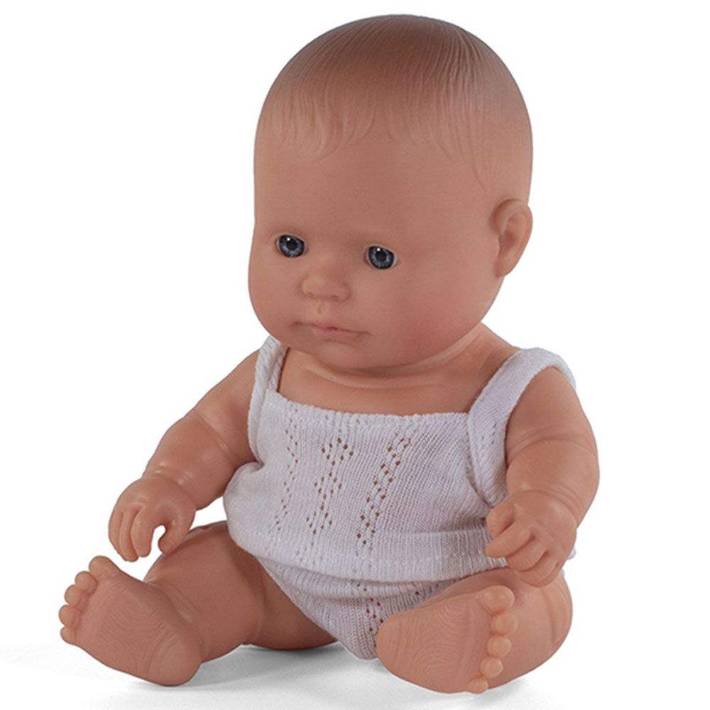 Miniland Educational - Baby Doll Caucasian Boy 21 cm