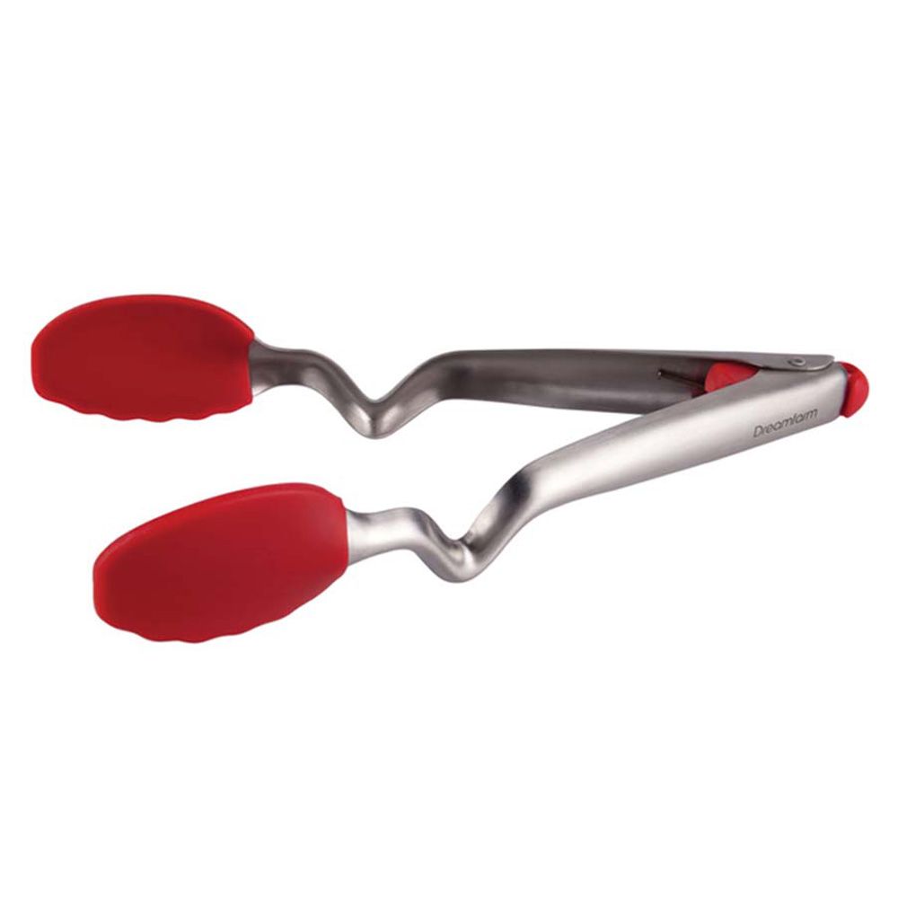 Dreamfarm - Clongs 9-Inch Click-Lock Sit up Tongs - Red