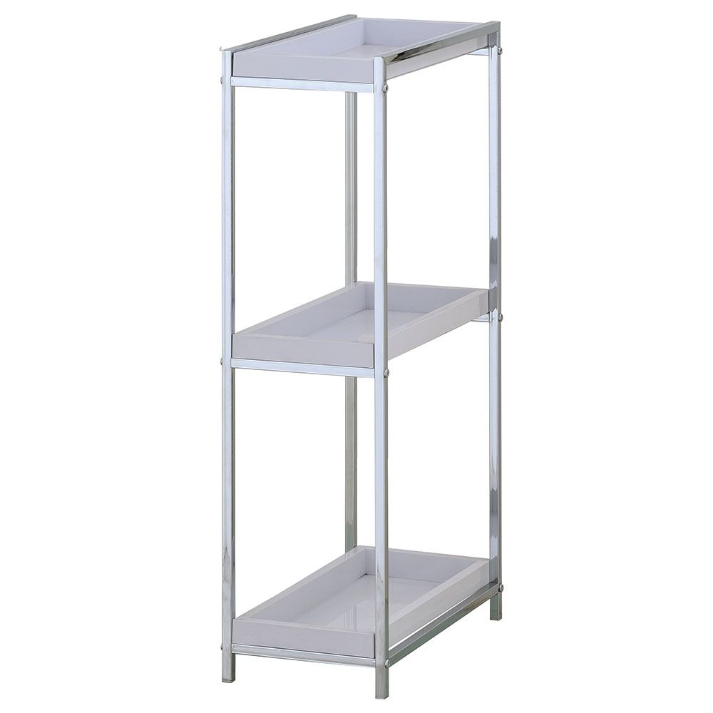 Zenments - 3 Tier PP Tray Shelf - Chrome