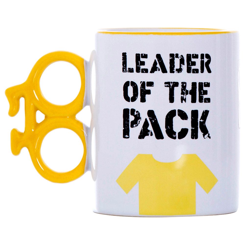 Other - Leader Of The Pack - Bike Mug - 10oz - Ceramic - Yellow