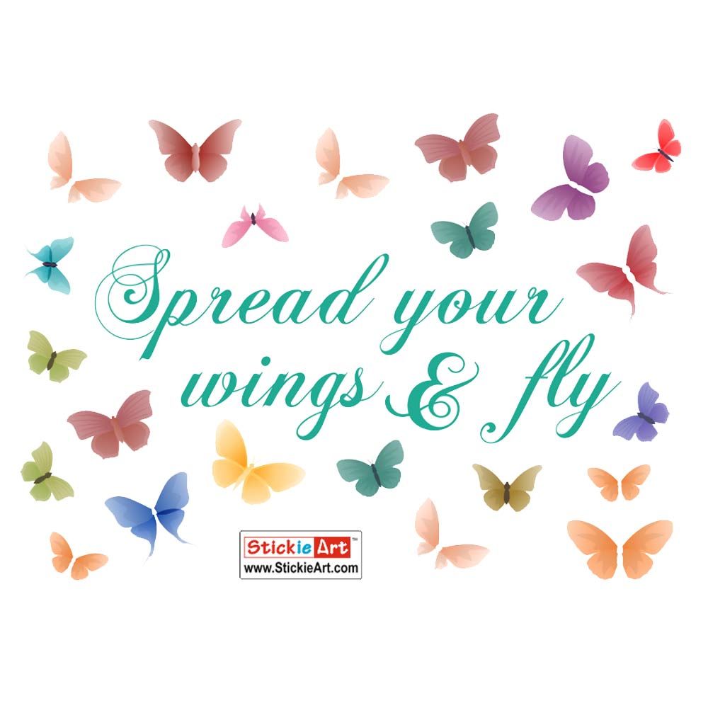 StickieArt - Spread Your Wings & Fly Butterflies Removable Stickers