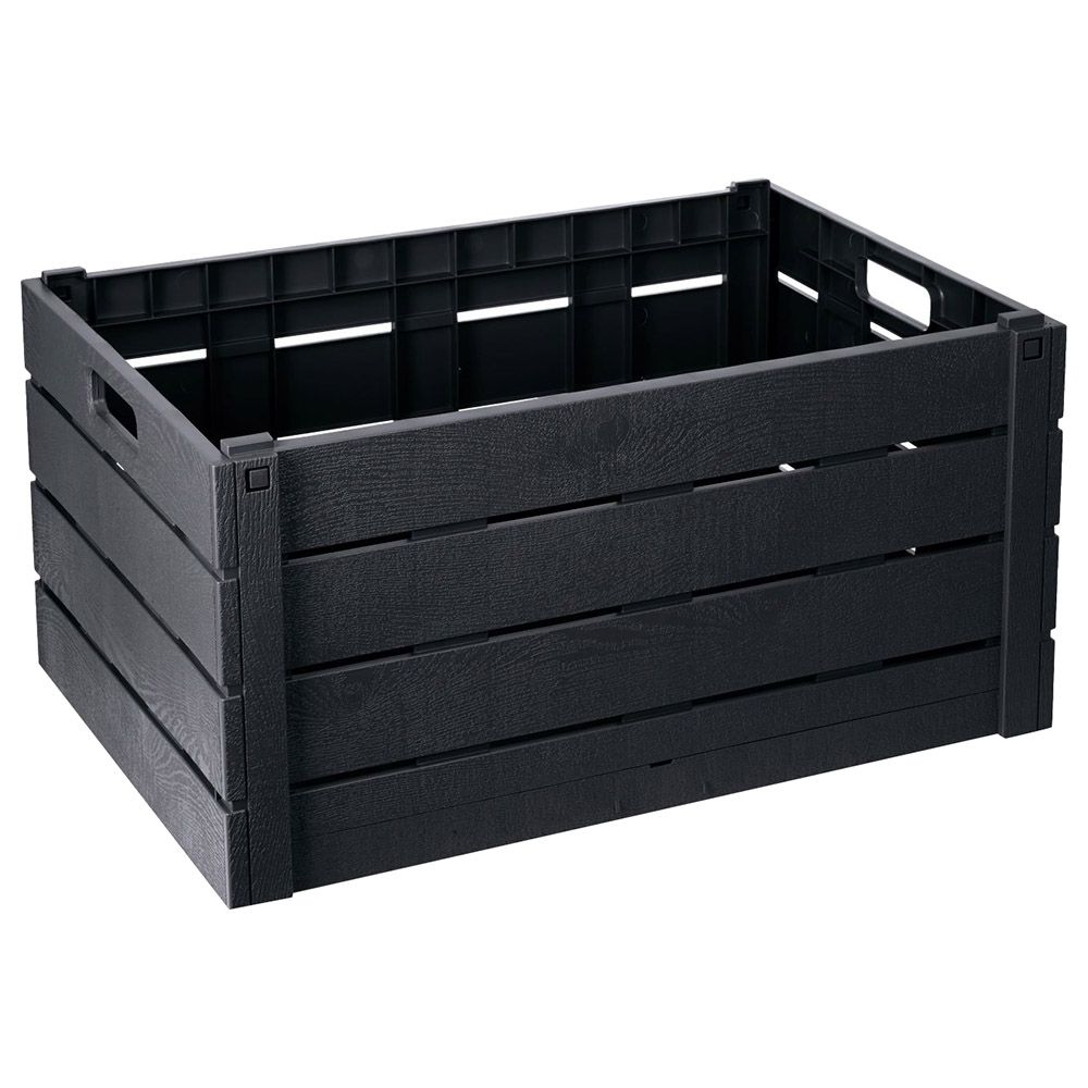 Strata - Wood Effect Folding Crate 60L