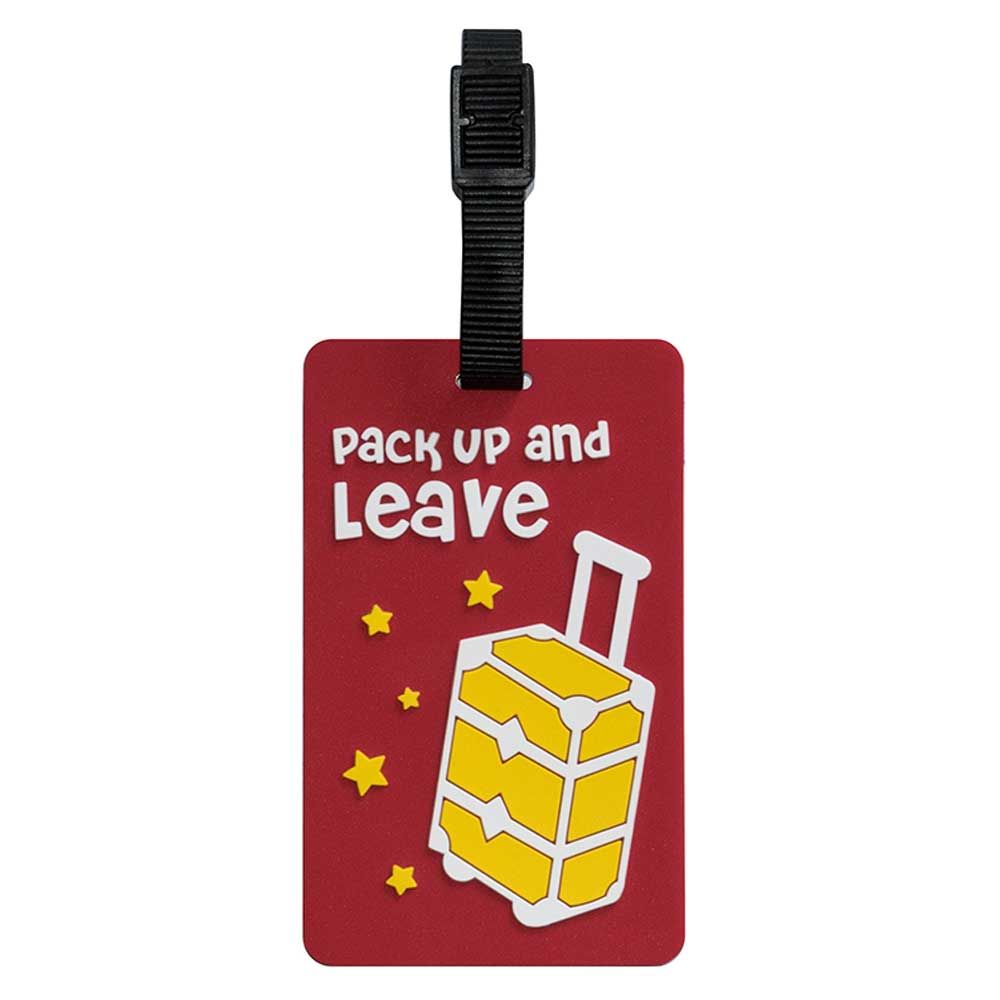 TangoTag - Luggage Tag Pack Up And Leave - Red