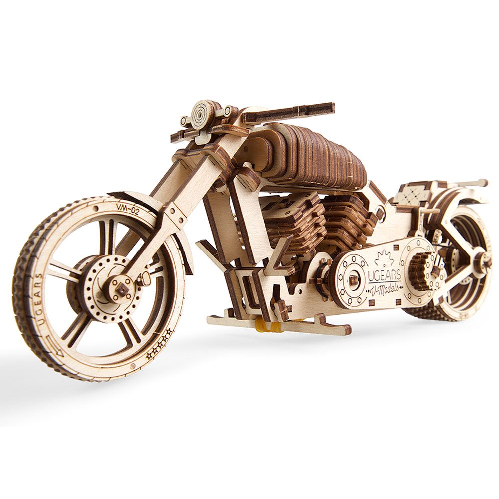 Ugears - Bike Mechanical Model - 189pcs - Brown