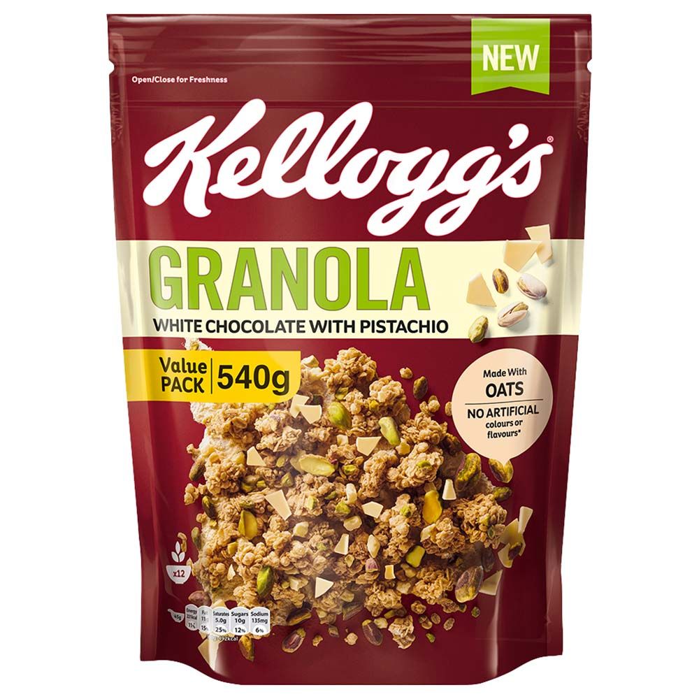 Kellogg's - Granola White Chocolate W/ Pistachio 540g