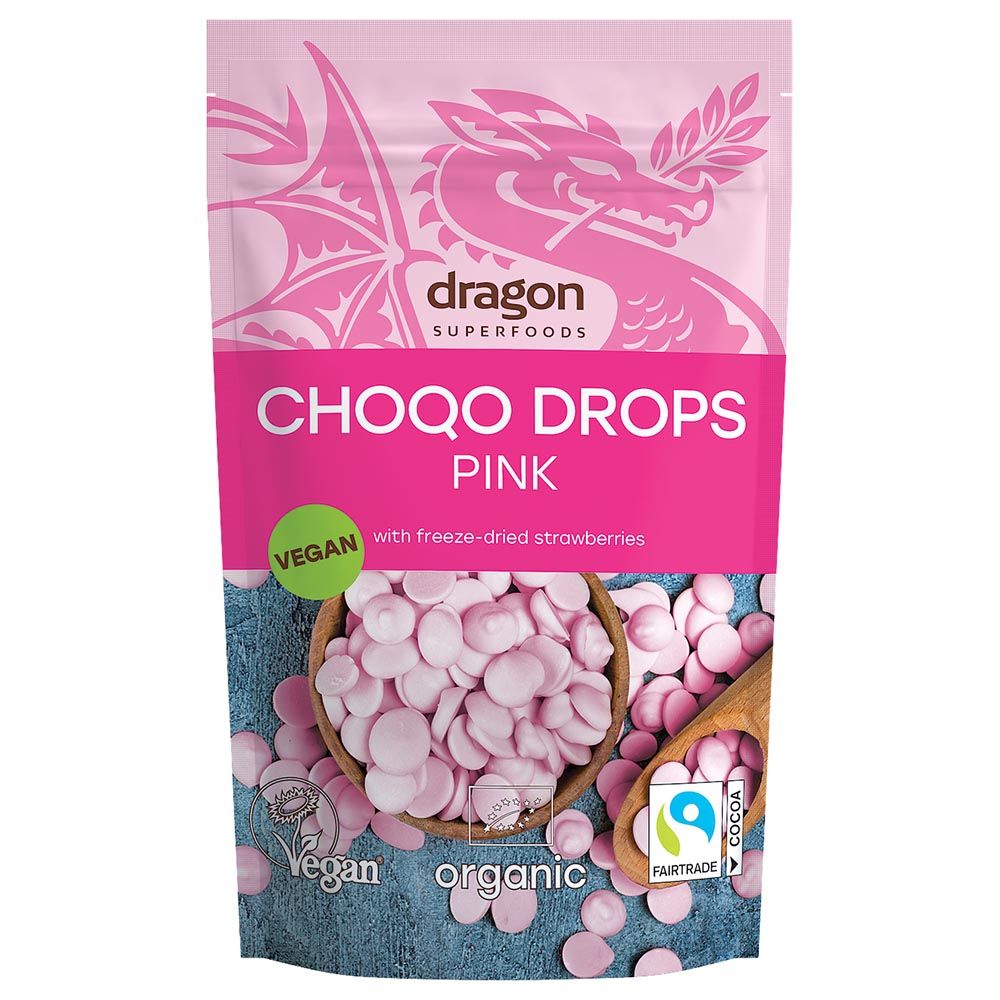 Dragon Superfoods - Choco Drops Pink - 200G