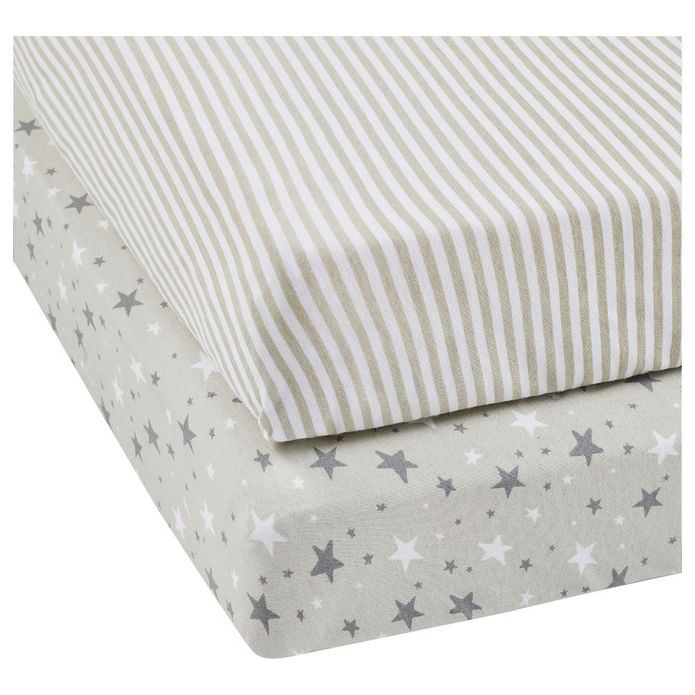 Ickle Bubba - Cosmic Aura Cot Fitted Sheets Pack of 2 (Exclusive)