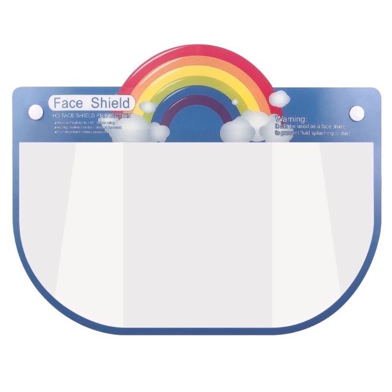 Pikkaboo Kids Protective Face Shield + Elastic Band Rainbow