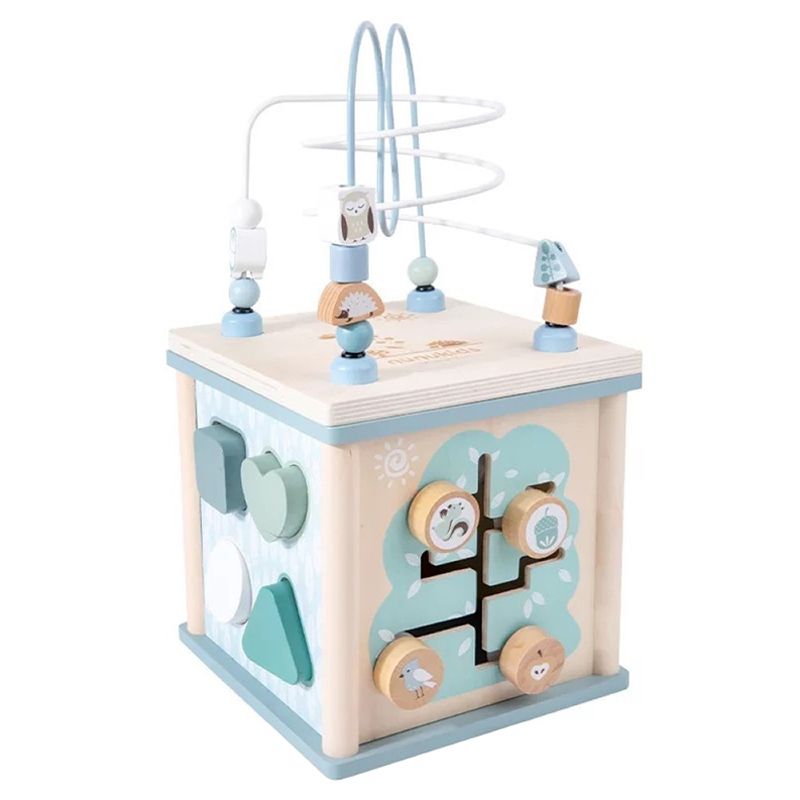 Woody Buddy - Activity Cube - Blue