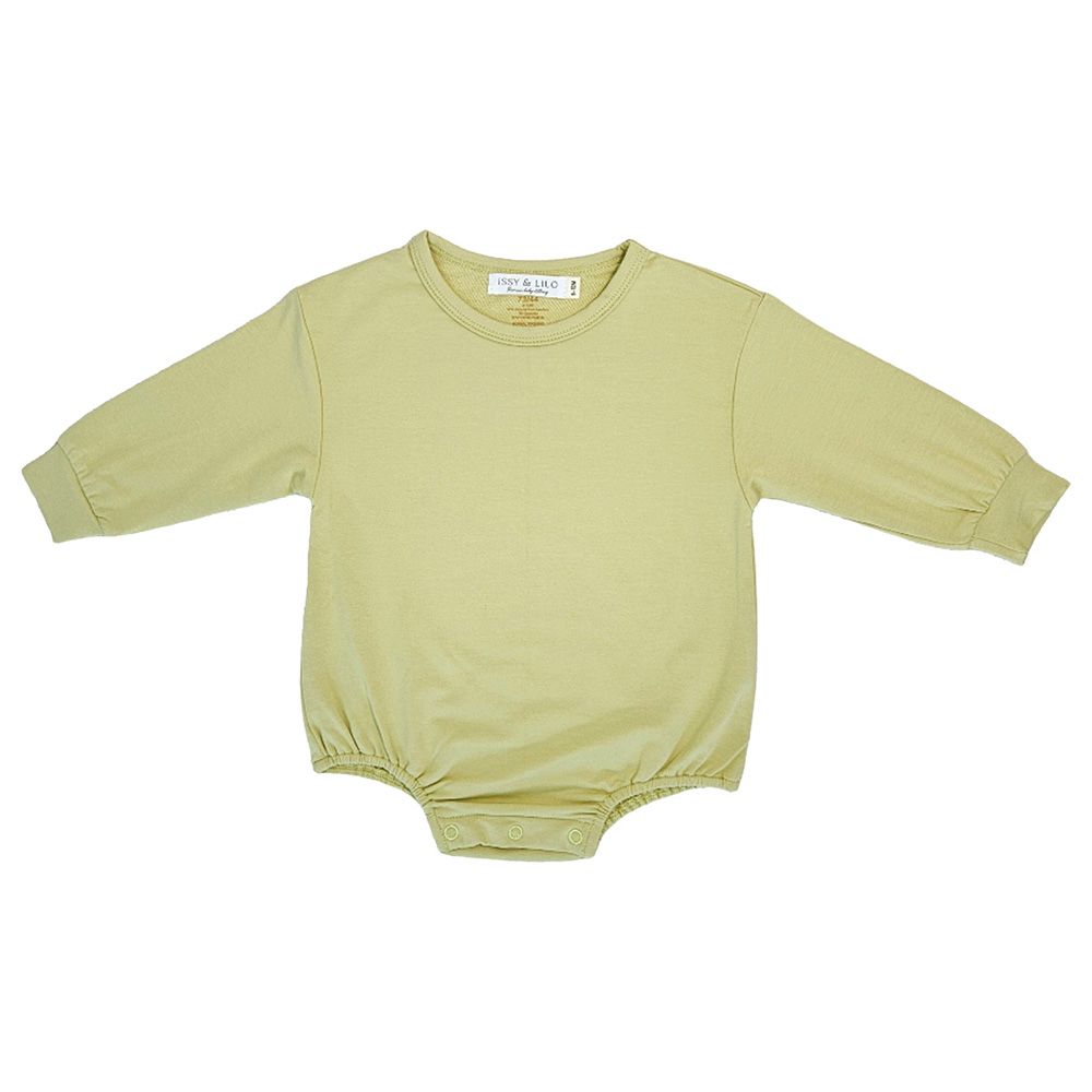 Issy & Lilo - Bamboo Oversized Long Sleeve Bodysuit - Light Green