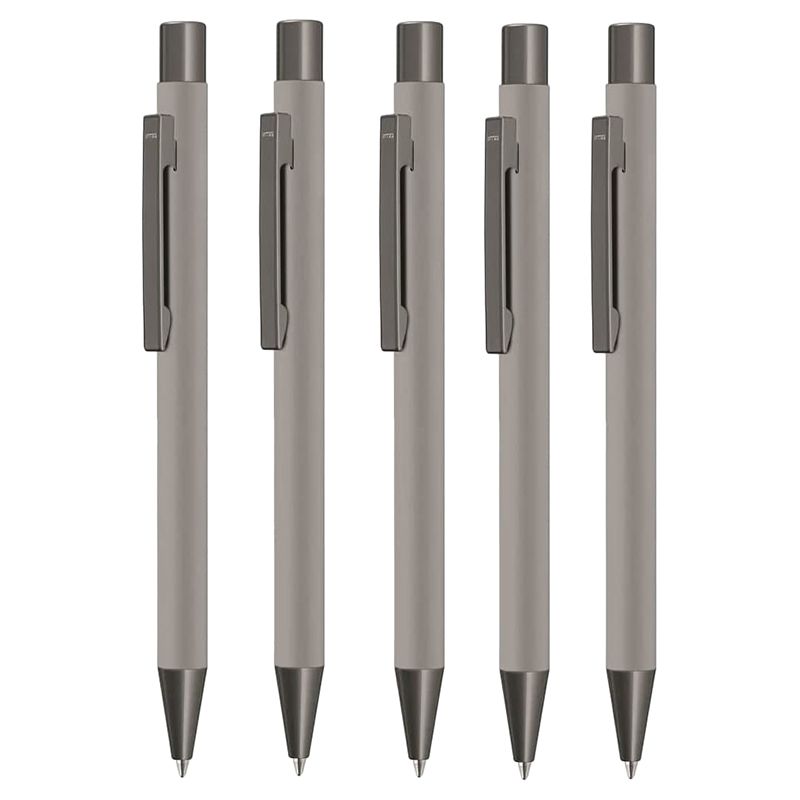 Uma - Straight Metal Pen Pack of 5 - Grey