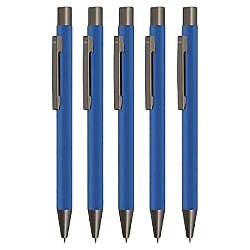 Uma - Straight Metal Pen Pack of 5 - Navy Blue