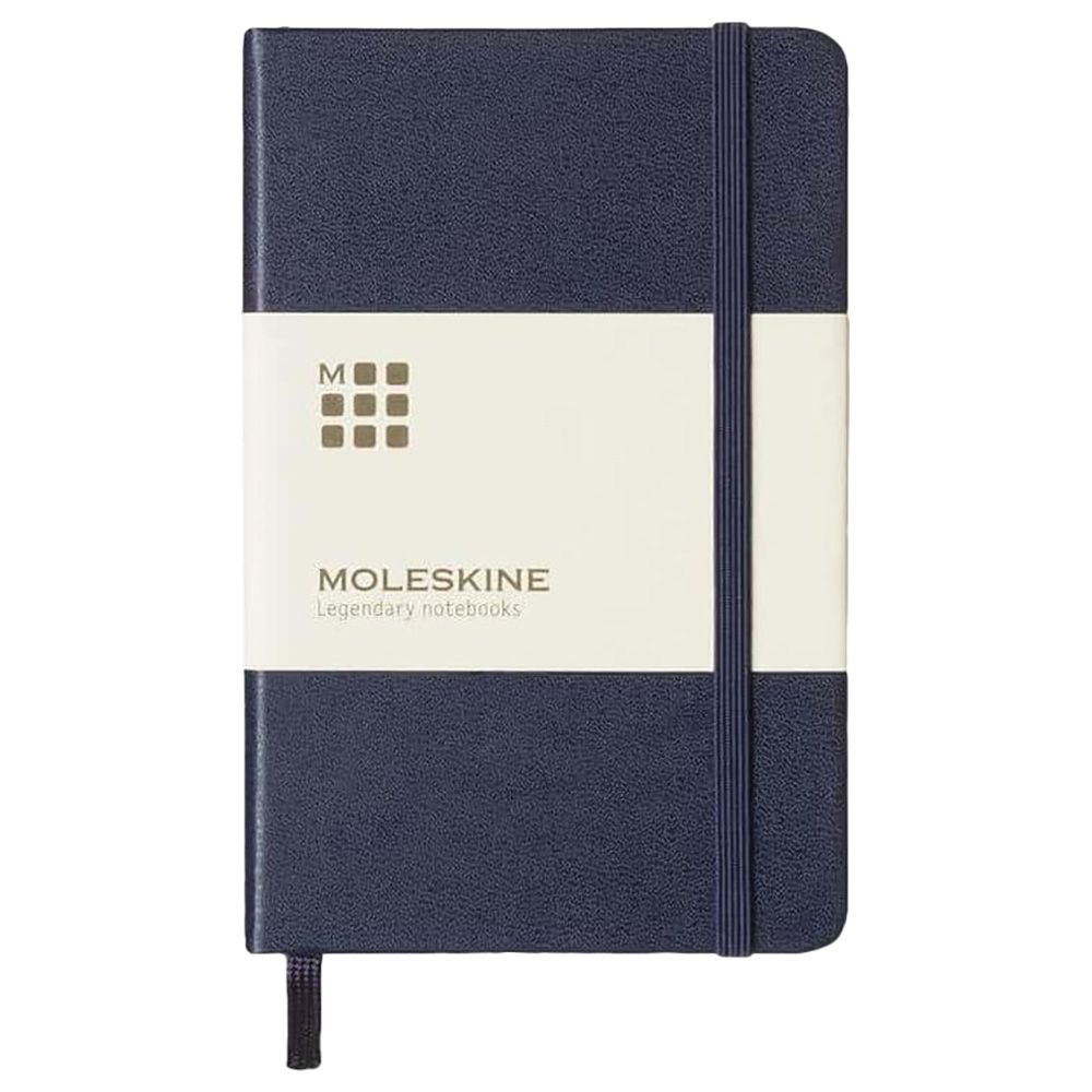 Moleskine - Pocket Hard Cover Ruled Notebook - Navy Blue