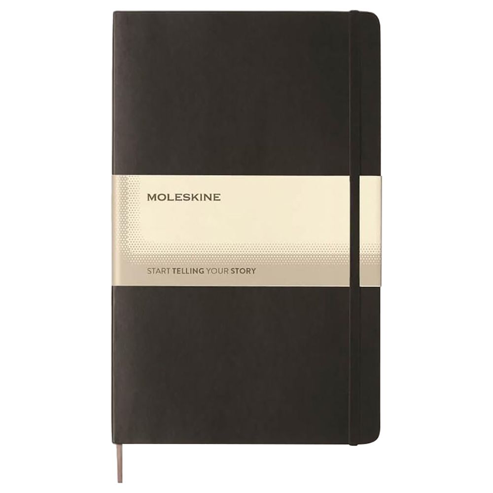 Moleskine - Classic Large Ruled Hard Cover Notebook - Black