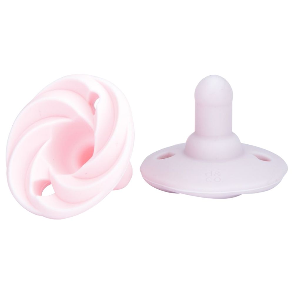 Doddle & Co - Holland Pop Pacifier - Blush/Lilac 3M+ (2pcs)