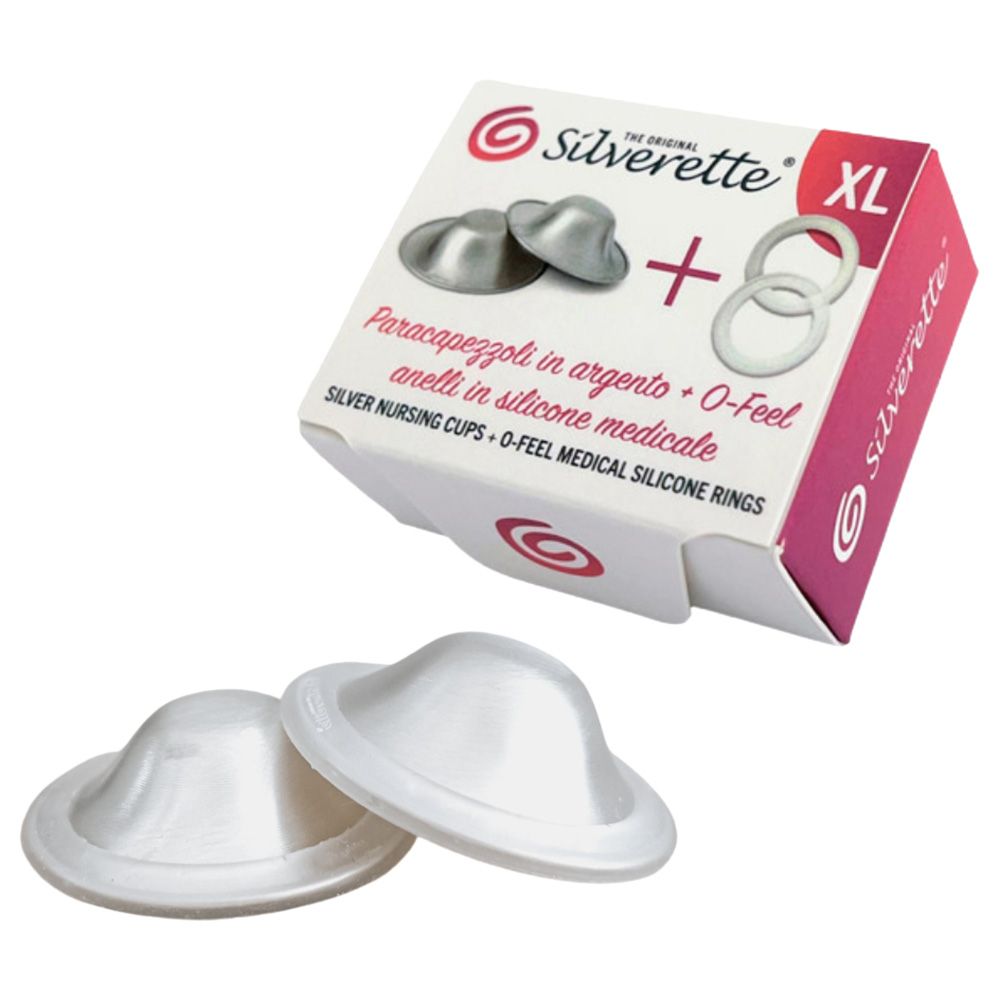 Silverette - Silver Nursing Cups W/ O-Feel - XL